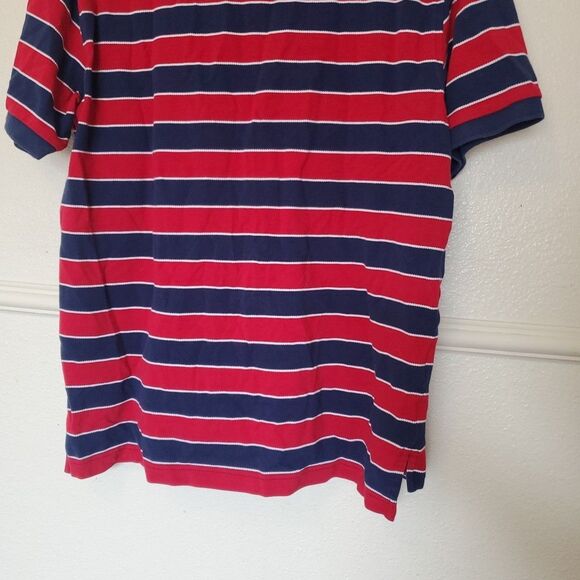 Brooks Brothers 346 Mens M Original Fit Polo Shirt Red Striped Short Sleeve - Picture 14 of 16